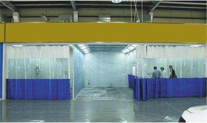 Comprehensive Prep Station Spray Booth PVC Curtains Prep Stations Automotive Paint