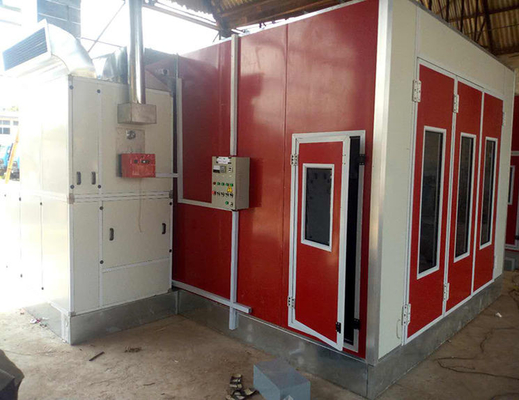 380V Industrial Automotive Paint Booth Mobil Auto Paint Booth Dengan Lampu LED