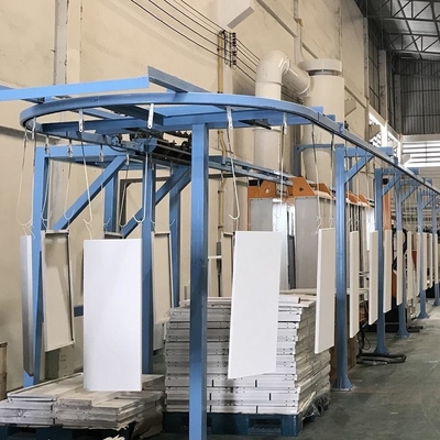 Metallic Item Solusi Lapisan Sistem Conveyor Industrial Overhead Untuk Produk Oversized