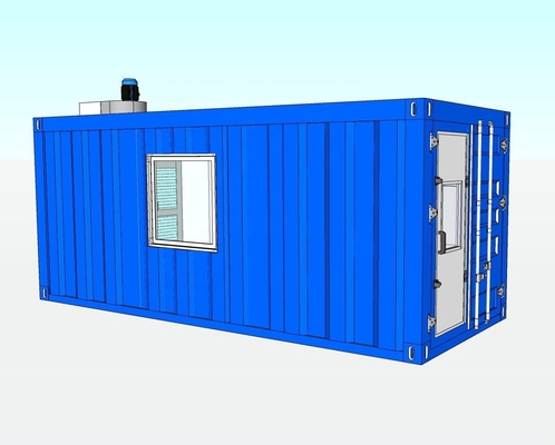 Mobil Compact Container Spray Booth Garasi Spray Booth Dengan Inlet Udara Dan Filter Eksos