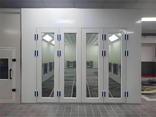 PLC Touch Screen Control Smart Constant Temperature Paint Spray Booth untuk Perbaikan Karoseri Mobil