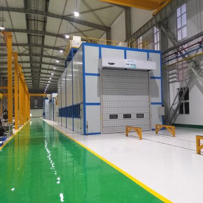 Perlindungan yang sempurna Spesialisasi Overhead Conveyor Powder Coating Conveyor Untuk Produk yang rumit