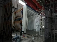 Mobil Retractable Telescopic Spray Booths Car Painting Room dengan Cat Pemanasan Listrik