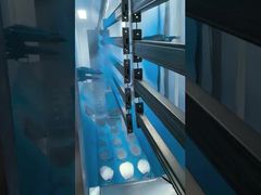 Elektrostatik Otomatis Powder Coating Line Sytstem Powder Coating Machine, Pengeringan Oven dan Semprot Bo