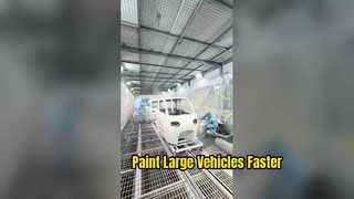 Spray Booth Ukuran Besar untuk Bodi Kendaraan & Komponen Besar | Teknologi Mantel